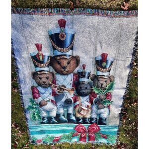 Pure Country Weavers  Soldier Bears Throw Blanket